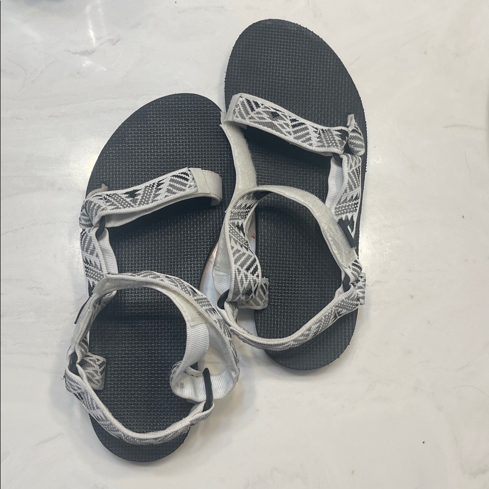 Teva Monochrome Sandals with Patterned Straps